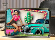 Load image into Gallery viewer, Retro Ropin&#39; Cowgirl Belt Buckle
