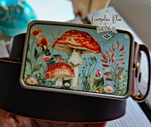 Load image into Gallery viewer, Cottage Style Mushroom Belt Buckle
