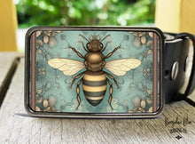 Load image into Gallery viewer, Floral Bee Belt Buckle
