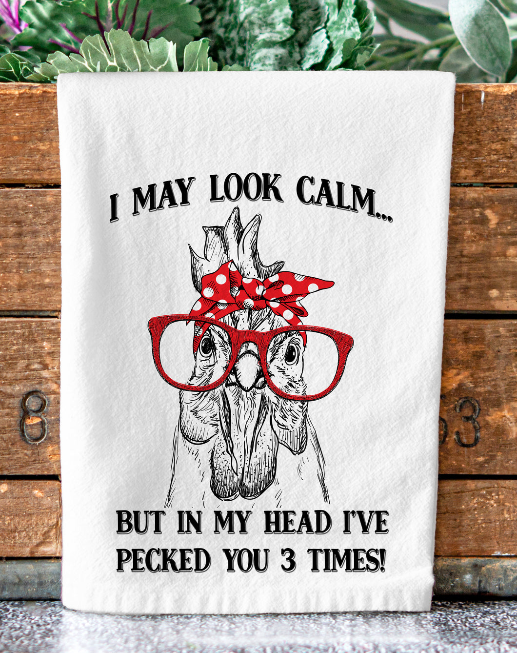 Funny Chicken Tea Towel