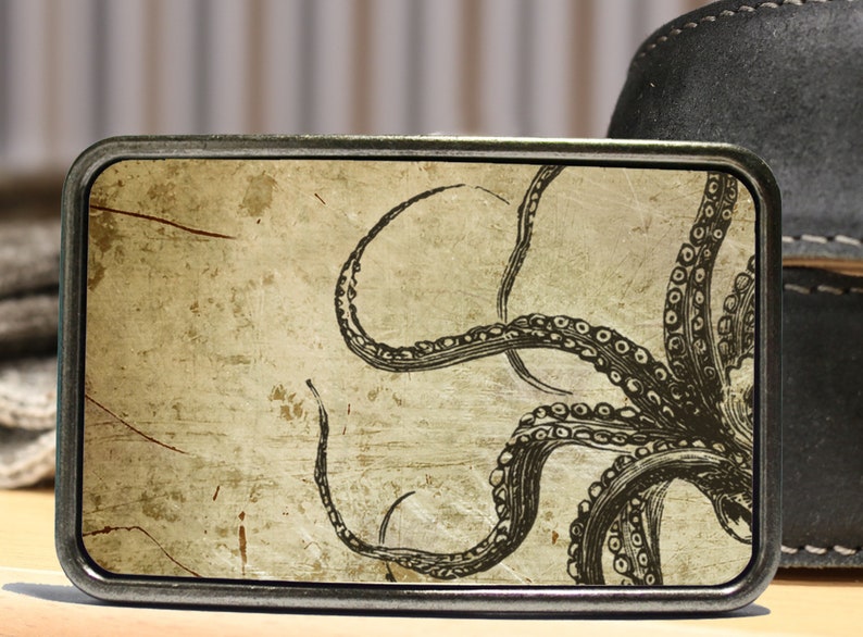 Octopus Tentacle Belt Buckle