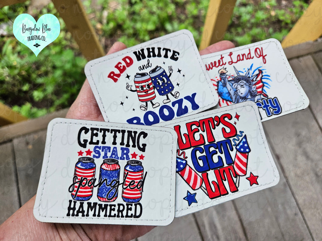 Patriotic Hat Patches For The 4th Of July
