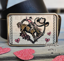 Load image into Gallery viewer, Cowboy Love Belt Buckle
