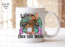 Load image into Gallery viewer, Wild Like The West Retro Cowgirl Coffee Mug
