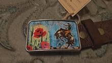 Load and play video in Gallery viewer, Cactus Rose Cowboy Western Belt Buckle

