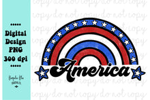 Load image into Gallery viewer, Patriotic Rainbow 4th of July Digital Download
