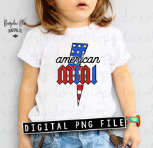 Load image into Gallery viewer, American Mini Lightening Bolt Kids 4th of July Digital Download
