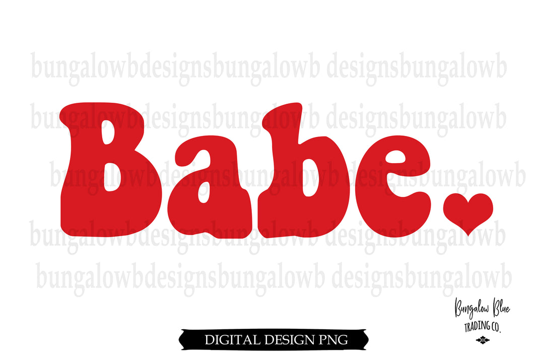Babe Retro Valentine Digital Download