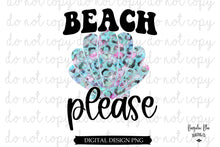 Load image into Gallery viewer, Beach Please Leopard Shell Digital Design Download

