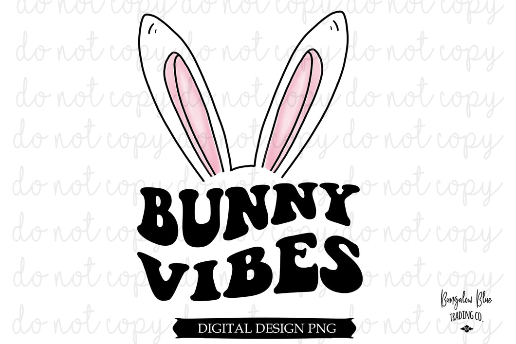 Bunny Vibes Retro Easter Digital Download