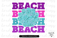 Load image into Gallery viewer, Colorful Beach Leopard Shell Digital Design Download
