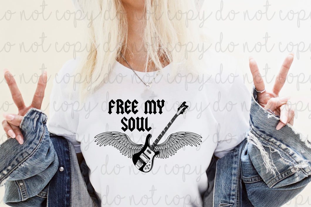 Free My Soul Guitar Wings Digital Download