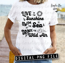 Load image into Gallery viewer, Live In The Sunshine Digital Design Download
