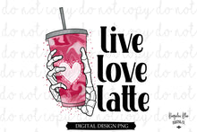 Load image into Gallery viewer, Live Love Latte Skellie Digital Download
