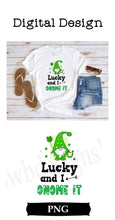 Load image into Gallery viewer, Lucky and I Gnome It St. Patrick&#39;s Day Digital Download
