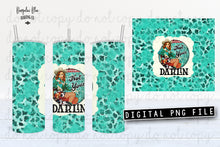 Load image into Gallery viewer, Not Your Darlin Retro Cowgirl 20 oz Skinny Tumbler Seamless Design Wrap Digital Download
