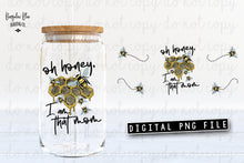 Load image into Gallery viewer, Oh Honey I Am That Mom Glass Can Tumbler Wrap Digital Download
