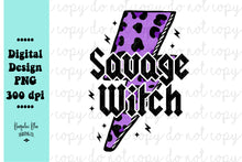 Load image into Gallery viewer, Savage Witch Lightening Bolt Digital Download
