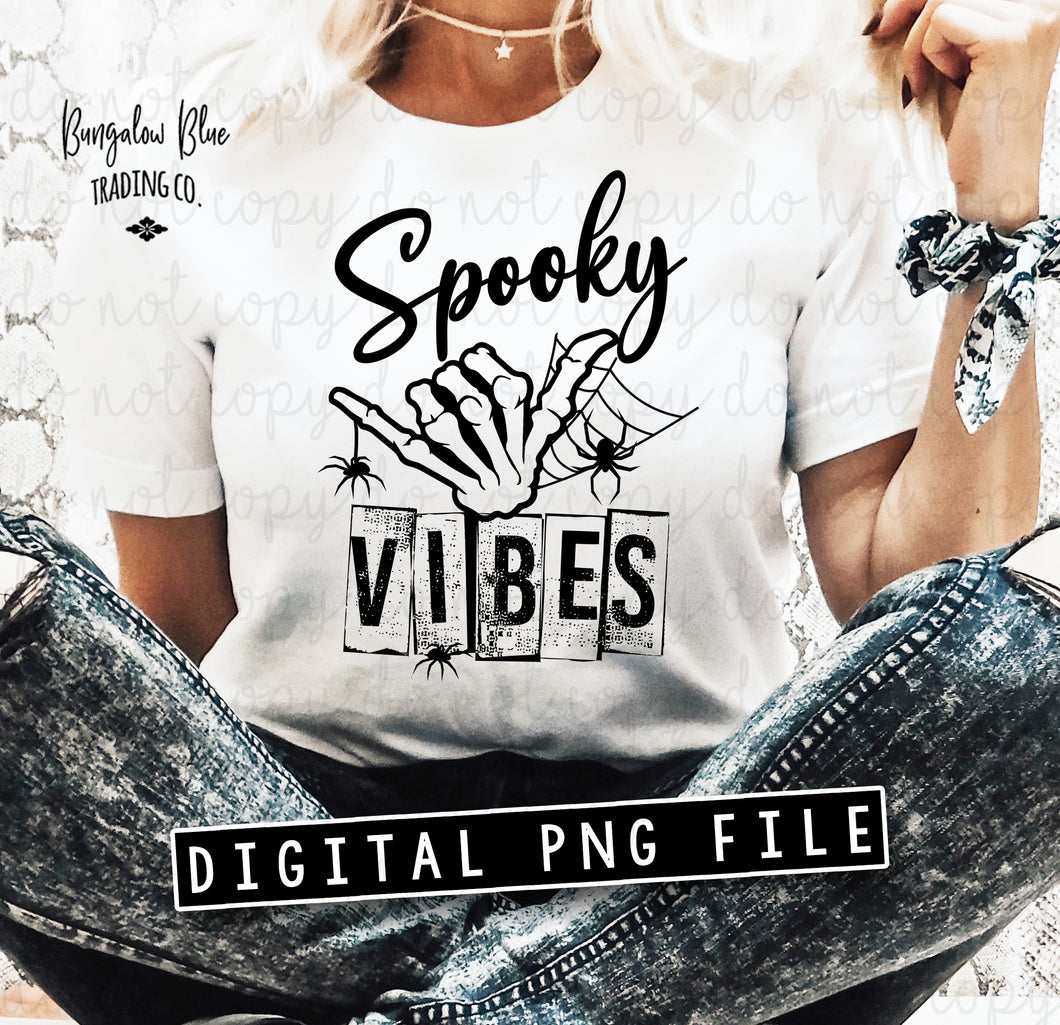 Spooky Vibes Single Color Digital Download