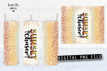 Load image into Gallery viewer, Sunset Chaser 20 oz Skinny Tumbler Wrap Digital Download
