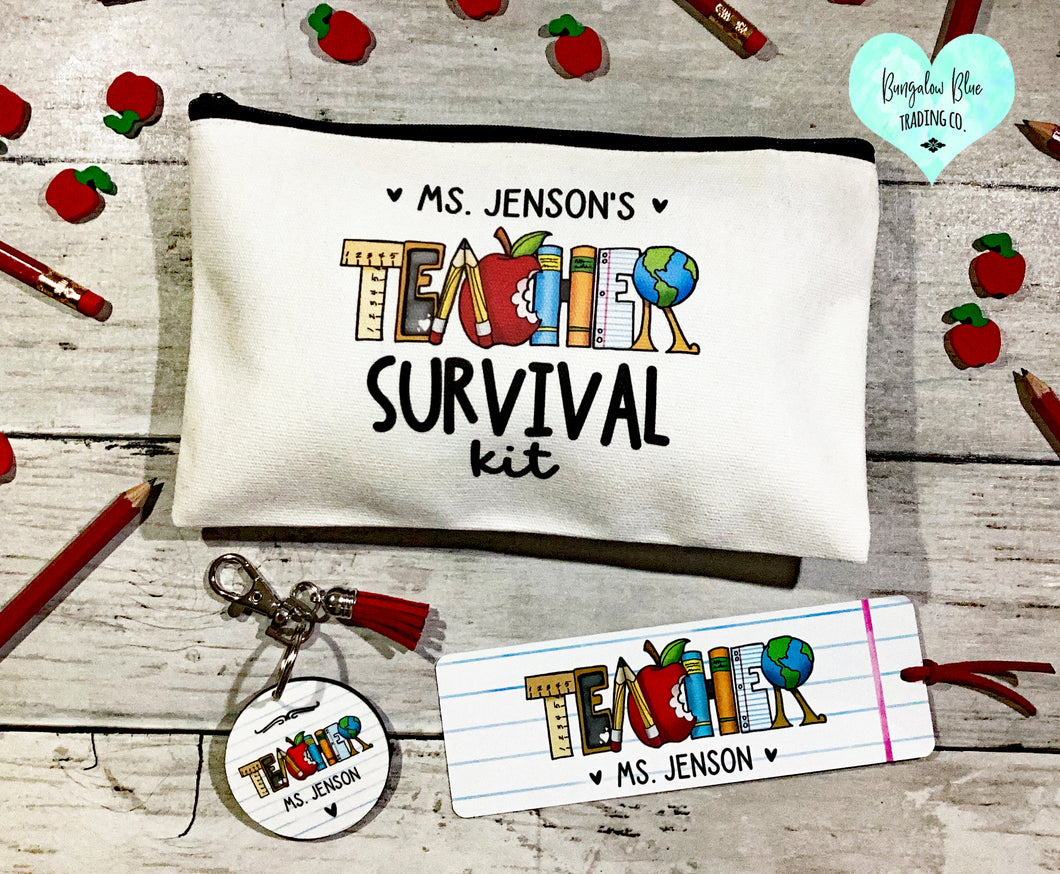 Back To School Pencil Bag Sets - Teacher Survival Kit