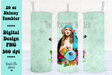 Load image into Gallery viewer, The Fortune Teller Flapper 20 oz Skinny Tumbler Wrap Digital Download

