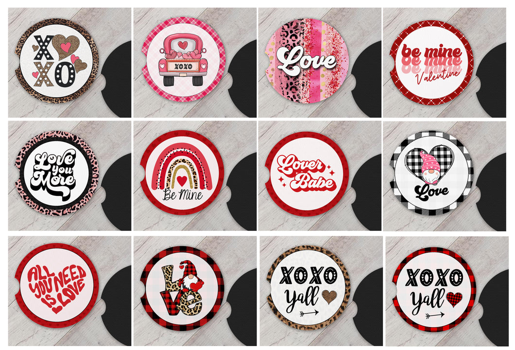 Valentine Car Coasters