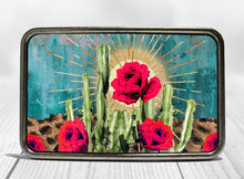 Load image into Gallery viewer, Boho Cactus Rose Belt Buckle
