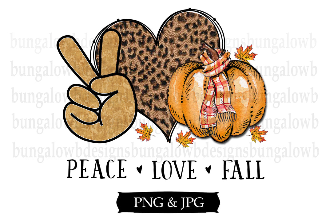 Peace Love Fall Digital Download