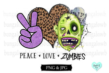 Load image into Gallery viewer, Peace Love Zombies Digital Download
