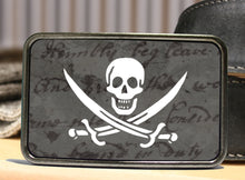 Load image into Gallery viewer, Pirate Flag Belt Buckle
