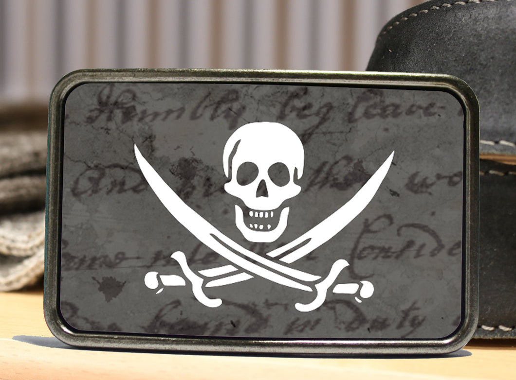 Pirate Flag Belt Buckle