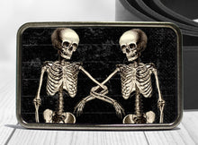 Load image into Gallery viewer, Skeleton Friends Belt Buckle - Skellie Duo Design
